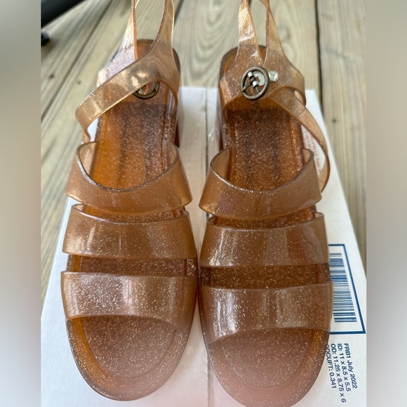 Shoes - Light pink sparkle jelly sandals